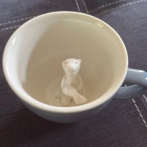 Creature Cups animal-in-a-Mug | Blue & White | Coffee Tea Cup